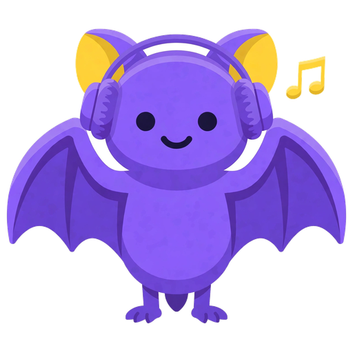 Pip the bat DJing with headphones under club lights