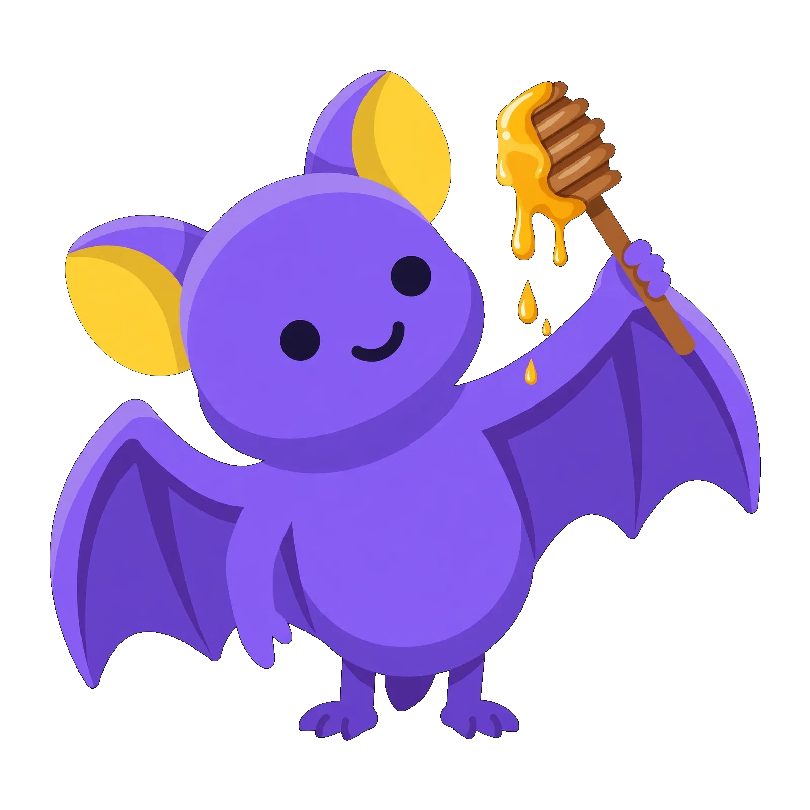 Pip the bat tending a glowing honeycomb garden